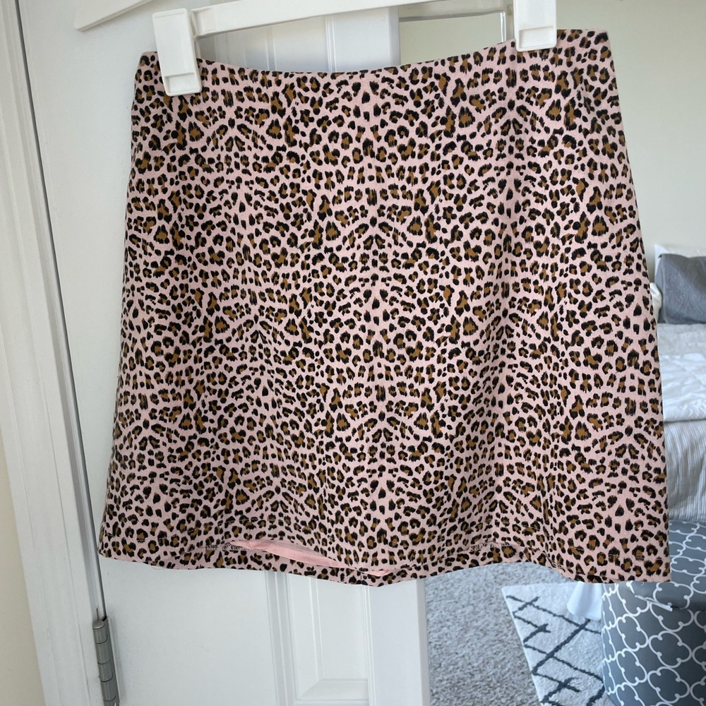 LUSH Leopard Mini Skirt
